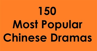 150 Most Popular Chinese Dramas
