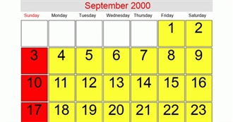 Films Weird Paul Saw in September 2000