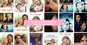 Ivvy&#39;s List of Movies Seen From January to August 2025