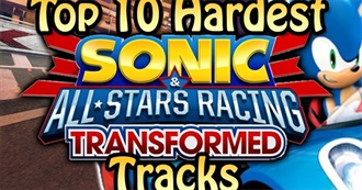 Top 10 Hardest Sonic &amp; All Stars Racing Transformed Tracks