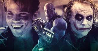 Speed4ce123 Top 50 Favorite Villains in Movies and TV