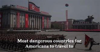 Most Dangerous Countries for Americans to Travel to (Stacker/U.S. Dept of State)