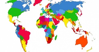 Countries Erin Has Been to as of the End of 2019