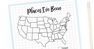 All US States, Some US Cities, and Other Interesting US Places B Has Visited