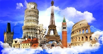 The Average Traveler Will Score Atleast 50% on This List of Popular European Destinations, Can You Beat the Average?