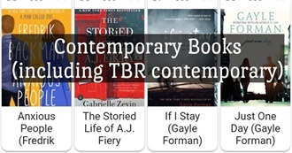 Contemporary Books (Read &amp; TBR)