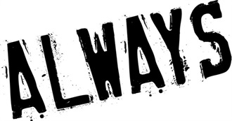 Goodreads' Books Containing the Word "Always" in the Title