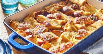 Traditional American Food--Bread Pudding