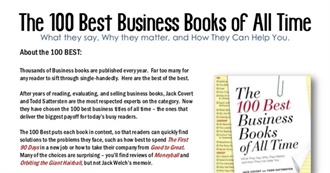 The 100 Best Business Books of All Time