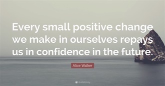 51 Positive Changes Anyone Can Make