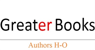 Greaterbooks.com: The Most Acclaimed Books on &quot;The Master List&quot; (By Author)