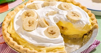 Traditional American Food--Banana Cream Pie