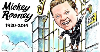 Mickey Rooney - A Very Brief List