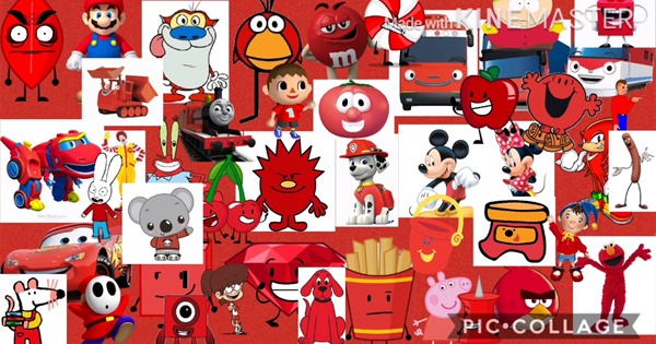 red characters