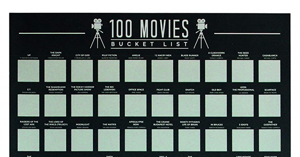 100 Essential Films Scratch Off Chart